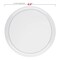 Clear Flat Round Disposable Plastic Appetizer/Salad Plates - 8.5" (120 Plates)